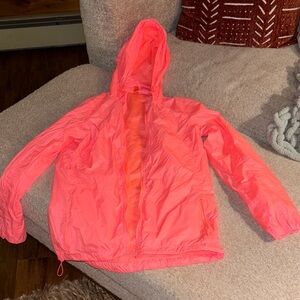 Vibrant Pink coral 🪸 Hooded Jacket